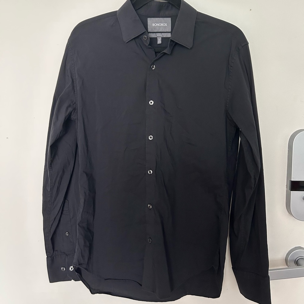 Bonobos Slim Fit Black Button Down